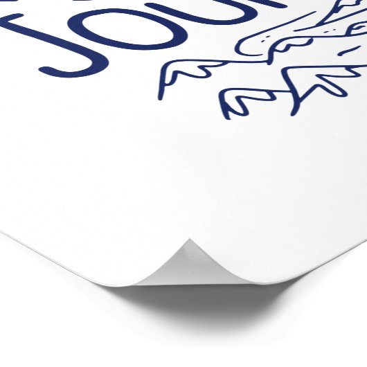 Vertrouw op de weg Geniet van de reis Poster (Hoek)