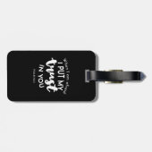 Vertrouw op duisternis als ik bang ben, vertrouw i bagagelabel (Achterkant horizontaal)