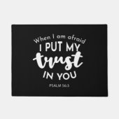Vertrouw op duisternis als ik bang ben, vertrouw i deurmat (Voorkant)