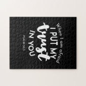 Vertrouw op duisternis als ik bang ben, vertrouw i legpuzzel (Horizontaal)