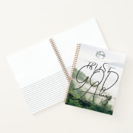 Vertrouw op God, altijd spiraalvormig Notitieboek