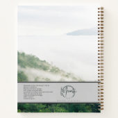 Vertrouw op God, altijd spiraalvormig Notitieboek (Achterkant)