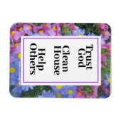 Vertrouw op God Clean House help anderen Magneet (Horizontaal)