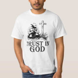 Vertrouw op God, Cowboy T-shirt