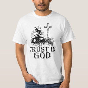 Vertrouw op God, Cowboy T-shirt