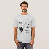 Vertrouw op God in uw reis T-shirt MANNEN (Voorkant volledig)