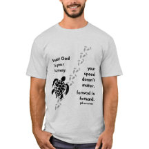 Vertrouw op God in uw reis T-shirt MANNEN