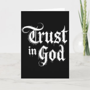 Vertrouw op God  Kaart