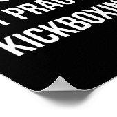Vertrouw op God - Maar oefen Kickboksen - Poster (Hoek)