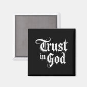 Vertrouw op God Magneet (Voorkant / Achterkant)