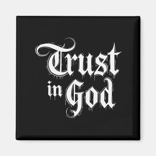 Vertrouw op God Magneet (Voorkant)
