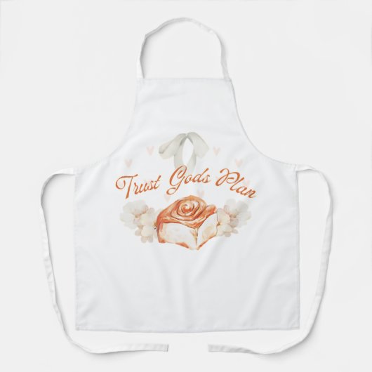 Vertrouw op Gods plan - Cinnamon Roll Schort (Voorkant)