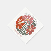 Vertrouw op Gods plan met Bible Verse Wildflower Servet (Hoek)