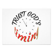 VERTROUW OP GODS TIMING FOTO AFDRUK (Voorkant)