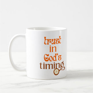 Vertrouw op Gods timing Koffiemok