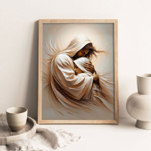 Vertrouw op Hem, Christelijke Kunst, Jezus Christu Poster