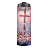 Vertrouw op het hart Spreuken 3:5 Thermosbeker (Voorkant)