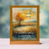 Vertrouw op het proces Acryl Teken Bord (Neutraal)