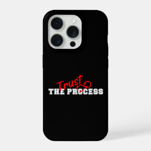 Vertrouw Op Het Proces Inspiratief Typografie Ontw iPhone 15 Pro Case