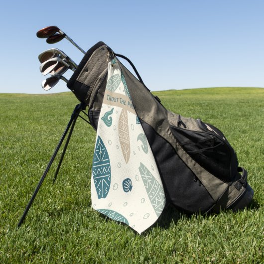 Vertrouw op het proces Kust Golf Handdoek (Groen)