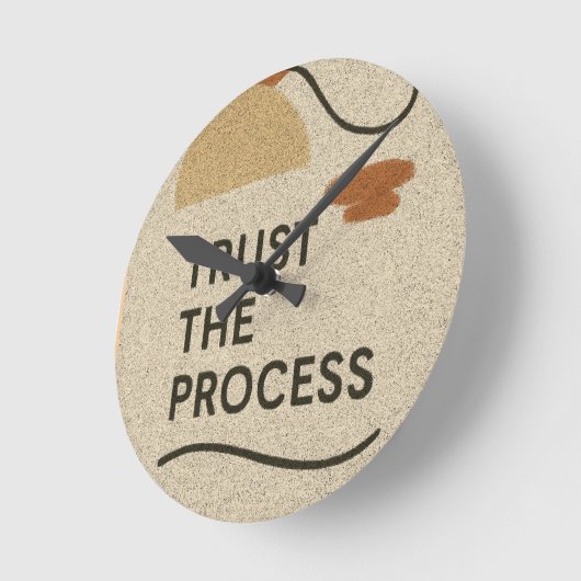 Vertrouw op het proces ronde klok (Hoek)