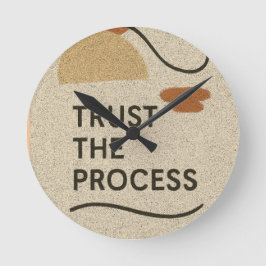 Vertrouw op het proces ronde klok