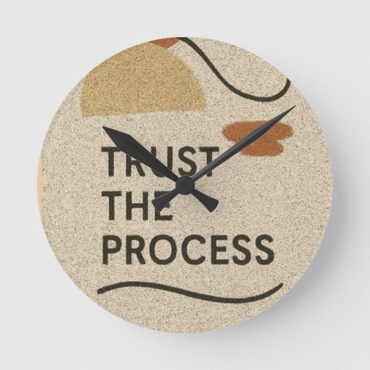 Vertrouw op het proces ronde klok (Voorkant)