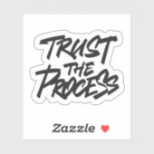 Vertrouw op het proces sticker (Vel)
