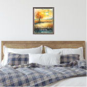 Vertrouw op het proces Stretched Canvas Print (Insitu (Slaapkamer))
