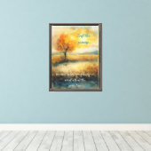 Vertrouw op het proces Stretched Canvas Print (Insitu (Houten vloer))