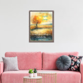 Vertrouw op het proces Stretched Canvas Print (Insitu (Woonkamer))