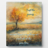 Vertrouw op het proces Tafelblad Plaque met Ezel Fotoplaat (Voorkant)