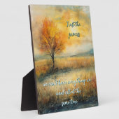 Vertrouw op het proces Tafelblad Plaque met Ezel Fotoplaat (Zijkant)