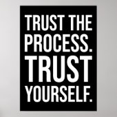 Vertrouw op het proces, vertrouw op jezelf - succe poster (Voorkant)