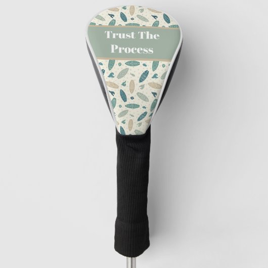 Vertrouw op het Process Surfboard Golf Head Hoesje Golfheadcover (Voorkant)