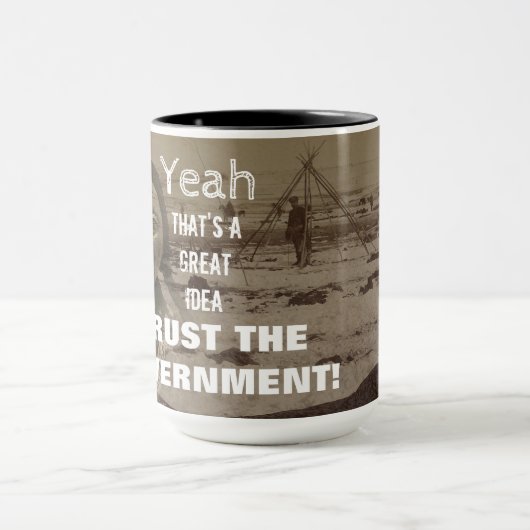 Vertrouw op het regeringsPoster Wounded Knee Maasa Mok (Midden)