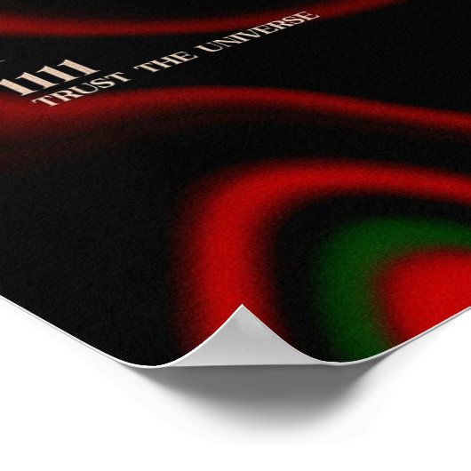 Vertrouw op het universum poster (Hoek)