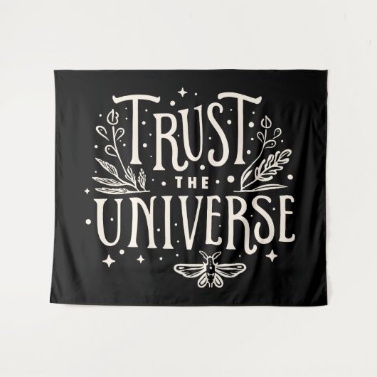 Vertrouw op het universum wandkleed (Voorkant (horizontaal))