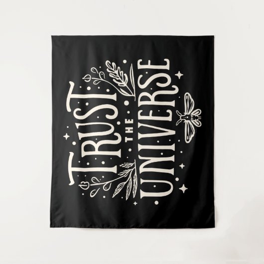 Vertrouw op het universum wandkleed (Voorkant)