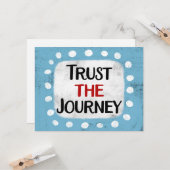 Vertrouw op het Wenskaart van de reis Kaart (Voorkant / Achterkant in situ)