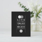 Vertrouw op Inspirerend quote Briefkaart (Staand voorkant)