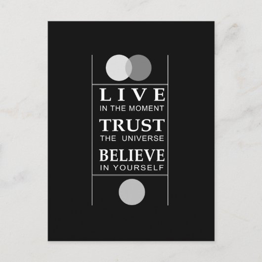 Vertrouw op Inspirerend quote Briefkaart (Voorkant)