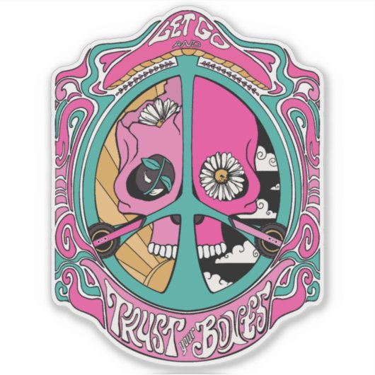 Vertrouw op je Botten Sticker (Voorkant)