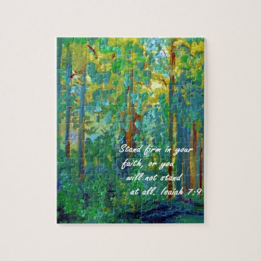 Vertrouw op je geloof legpuzzel (Verticaal)