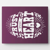 Vertrouw op je hart fotoplaat (Voorkant)