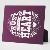 Vertrouw op je hart fotoplaat (Zijkant)