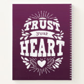 Vertrouw op je hart notitieboek (Achterkant)