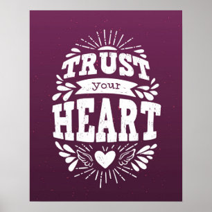 Vertrouw op je hart poster