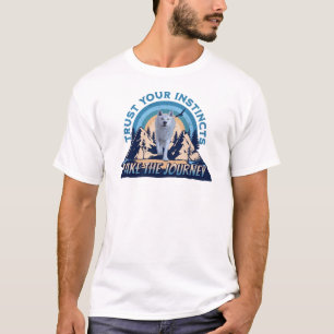 Vertrouw op je instincten Arctic Wolf T-shirt