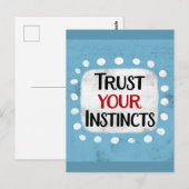 Vertrouw op je instincten Briefkaart (Voorkant / Achterkant)